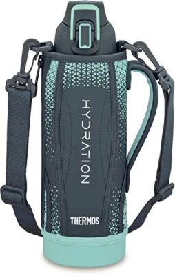 Thermos FHT-1002F NVMT Vacuum Insulated Sports Bottle  0.3 gal 1 L Navy Mint - Image 1 of 4