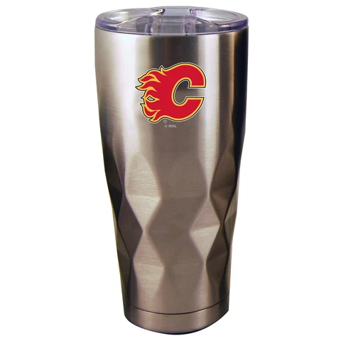 Calgary Flames 22oz. Diamond Bottom Stainless Steel Tumbler Cover