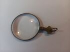 VTG Antique Strong +10 Magnifying Lens Quizzing Glass Eye Pendant Fob Steampunk