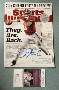 JALEN HURTS EAGLES ALABAMA CRIMSON TIDE SIGNED SI SPORTS ILLUSTRATED 2017 JSA - Picture 1 of 1