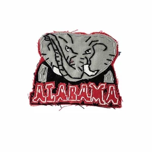Alabama Patch Sew-on  Applique Elephant Face and Word ALABAMA 2.5x2.5" - Picture 1 of 3