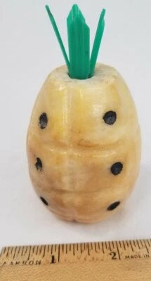 Piña fruta piedra tallada alabastro vintage  Foto 1 de 4