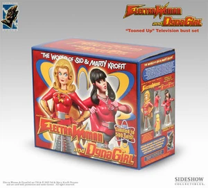 Electric Tiki Electra Woman & Dyna Girl Tooned-Up Busts - Picture 1 of 2