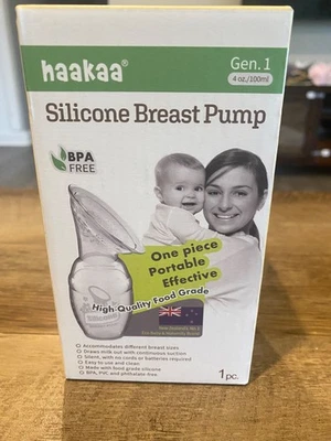 Extractor de leche manual de silicona original Haakaa lactancia lactancia 4 oz - Gen 1 Foto 1 de 4