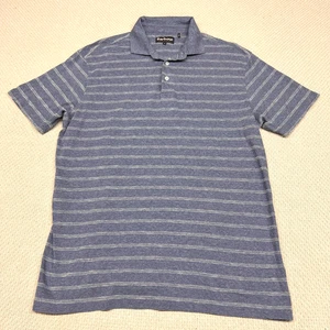 Barbour Polo Shirt Mens XL Blue Striped Knit Golf Preppy Classic Casual - Picture 1 of 7