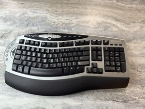 Microsoft Wireless Comfort Keyboard 1.0A Model 1045 Ergonomic Keyboard No Dongle - Picture 1 of 7