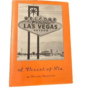 Signed Copy Of A Desert Of Sin By Joseph Squatrito Hardback Las Vegas - Imagen 1 de 3