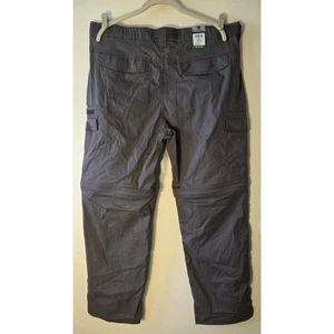 Pantalones convertibles The BC Clothing Co. para hombre carbón XL 36,5 - 39 cintura X 32 largo - Imagen 1 de 8