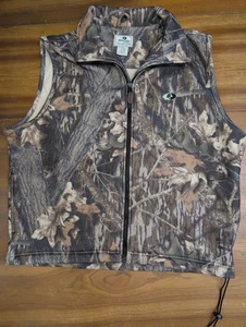 Gilet pile polare rovere muschio vintage uomo 2XL mimetico mimetico caccia full zip XXL - Foto 1 di 11