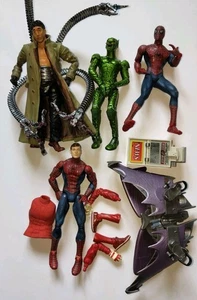 Spiderman Movie Action Figure Bundle Toy Biz - Incomplete Job Lot Bundle - Picture 1 of 5