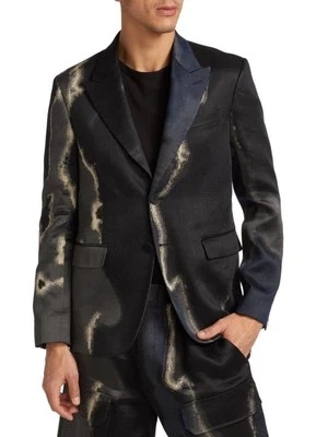 FENDI Giacca лунный свет жаккард льняной смеси блейзер куртка ЕС 48 США 38 Org $3590 - Изображение 1 из 4