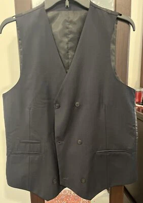 Chaleco Abrigo Cintura Para Hombre Asos Gris Oscuro Lana Talla 42R Foto 1 de 4