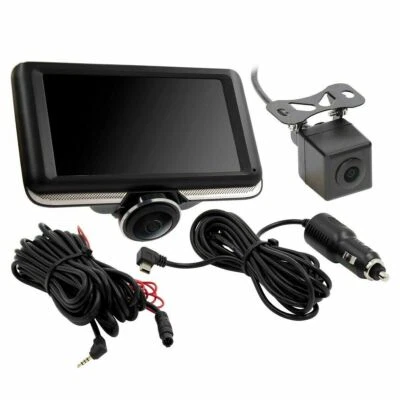 iBeam TE-DVR360 360° View Dash Cam w/ Rear-View Camera & 4" LCD Touchscreen - Image 1 of 2