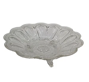 ART DECO cuenco de vidrio transparente cuenco de flores alrededor de 1930  - Imagen 1 de 4