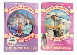 Sweet Valley Twins The Haunted House #3 And #38 Lois Strike Back Vintage Lot - Imagen 1 de 12