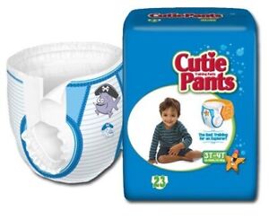 Cuties Refastenable Training Pants- Boys (2T to 3T (Up to 34 lbs)- 26/bag)
