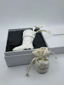 PANDORA Weihnachtsschmuck - 2012 Retired STRUMPF mit Beutel & Box - Keramik   - Bild 1 von 12