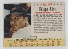 1963 Post Felipe Alou #107