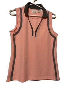 EP Pro Tech Tour Sleeveless Pullover Pink White Top sz Medium - Picture 1 of 4