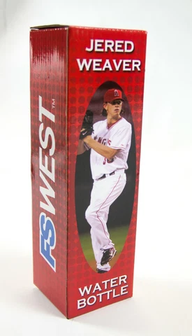LA Anaheim Angels Jered Weaver Water Bottle 2012 SGA Brand New Cover