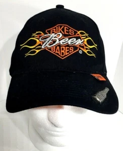 New Bikes Beer Babes Biker Baseball Cap Hat With Bottle Opener On Visor - Picture 1 of 10
