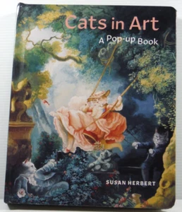 Cats in Art hardcover by Susan Herbert A Pop-up Book 2020 VG Great book for gift - Picture 1 of 15