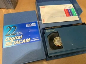 3 X Maxell Digital BETACAM Tapes D6 B-D6 + 2 B-D22 - Photo 1/4