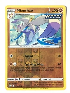 Mienshao 077/163 Reverse Holo Rare Battle Styles Pokemon Pack Fresh Near Mint NM - Picture 1 of 9