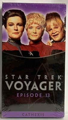 STAR TREK VOYAGER Ep. 13 Cathexis SEALED VHS Paramount  TV Series - Imagem 1 de 4