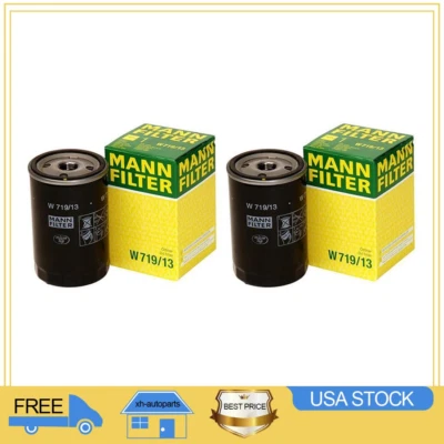 Mann Engine Oil Filter 2x Fits 1985 - 1992 1993 Mercedes-Benz 190E l4 2.3L AY17 - Image 1 of 2