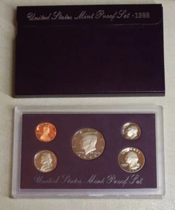 Stati Uniti Proof Set 1988 con scatola originale e certificato di autenticità - Ottime condizioni! - Foto 1 di 2
