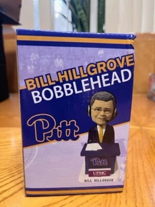 UNIVERSITY OF PITTSBURGH "VOICE OF THE PANTHERS" BILL HILLGROVE BOBBLEHEAD - Picture 1 of 9