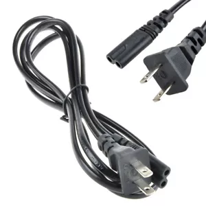 5ft 2 Prong AC Power Cord For Westinghouse VR-2218 21" Screen LED HD TV LCD HDTV - Picture 1 of 4