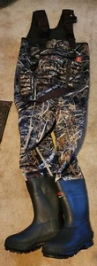 HISEA 600G Insulated Hunting Waders Rubber Boot Neoprene Chest Fishing SZ 7/40 - Picture 1 of 8