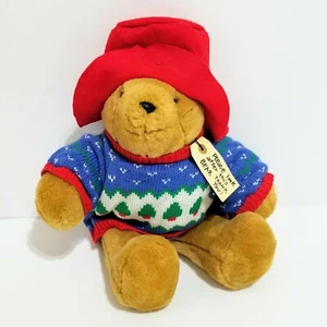 Oso Paddington 14" Peluche con Suéter y Sombrero Rojo Etiqueta Más Oscura Perú a Londres - Imagen 1 de 6