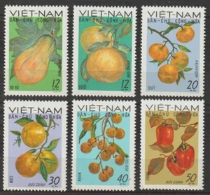 1969 Vietnam Stamps Fruits Collection Scott # 560-565 MNH - Picture 1 of 1