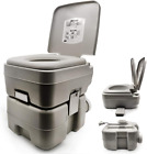- 5 Gallon 20L Portable Toilet Flush Travel Camping Outdoor/Indoor Potty Commode