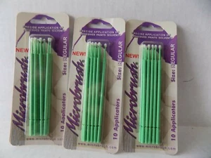 PACK DE 3 MICROCEPILLOS TAMAÑO REGULAR 30 APLICADORES PRE DUEÑO NUEVO EN CAJA - Imagen 1 de 2