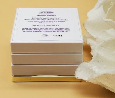 Tarte Let It Glow I'm Smitten Getting Toasty Blush Authority 0.07 oz New  - Image 1 of 4