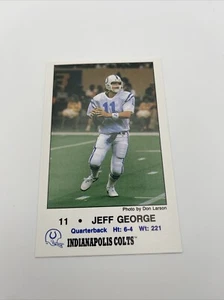 Jeff George Autographed Photo Card. Indianapolis Colts. - Picture 1 of 2