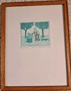 Maggie Burley. " Say it with flowers" Limited Edition signed print. 21/100 - Picture 1 of 5