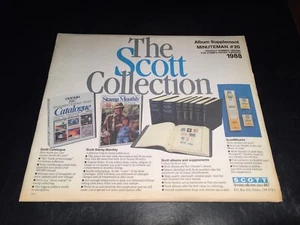 Álbum de estampillas Minuteman de Scott de Estados Unidos suplemento #20-1988 cuatro perforadas - Imagen 1 de 1