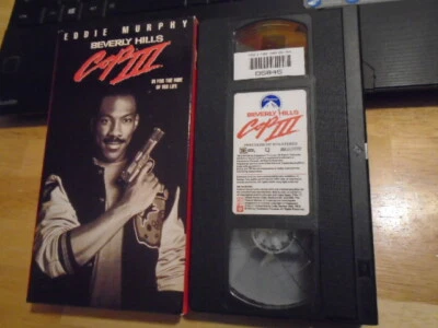 RARE OOP Beverly Hills Cop III VHS film 1994 Eddie Murphy eazy-e nwa SIDE LABEL - Image 1 of 2