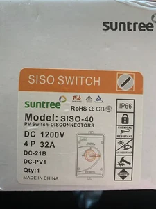 Suntree Compliant DC Isolator Switch 1200V 32A ***Brand New*** - Picture 1 of 3