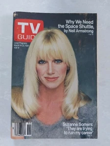 THREE'S COMPANY TV GUIDE MAGAZINE MARCH 1981 SUZANNE SOMERS 3S NO LABEL - Picture 1 of 2