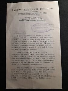 1931 Railway Benevolent Institution LMS Grange Over Sands Information Leaflet