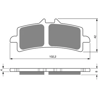 Pastillas de freno delanteras BIMOTA DB7 1100 ORO NERO 2009 Foto 1 de 2