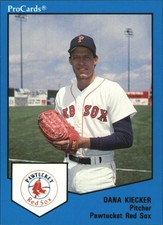 1989 Pawtucket Red Sox ProCards Dana Kiecker Fairfax Minnesota MN Baseball Card