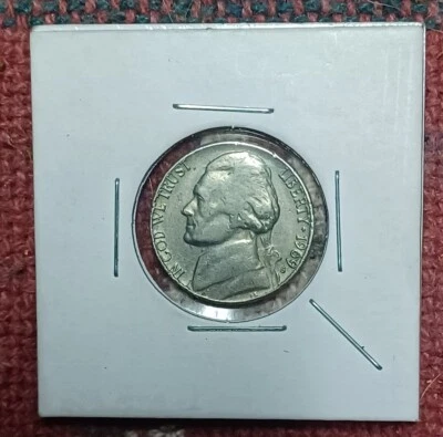 1969 D nickel error 90°rotational error - Image 1 of 4