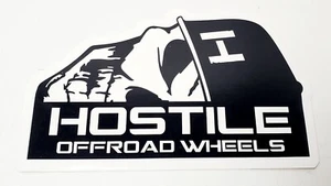 NEW HOSTILE 0FFROAD WHEELS Sticker Decal Wheels Rims 6.5x4" - Picture 1 of 6